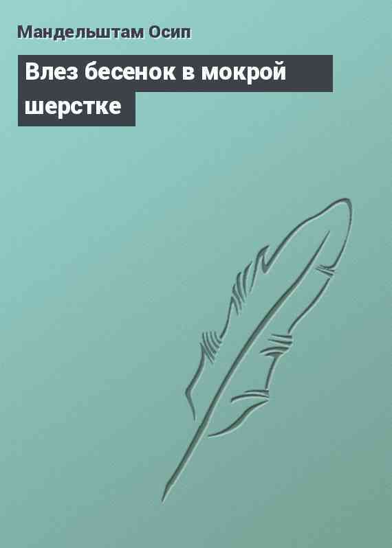 Влез бесенок в мокрой шерстке