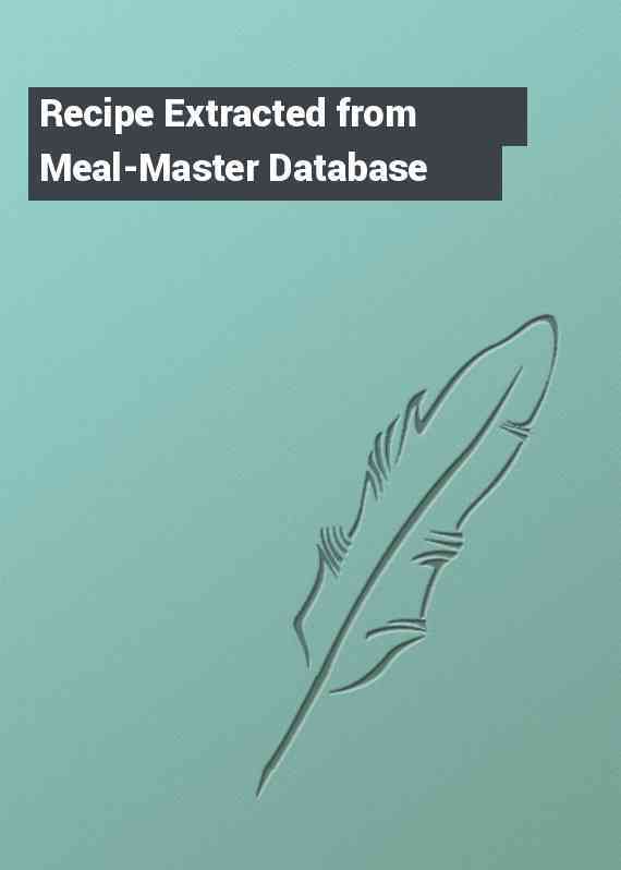 Recipe Extracted from Meal-Master Database