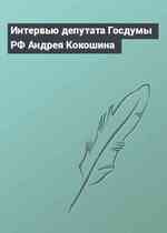 Интервью депутата Госдумы РФ Андрея Кокошина