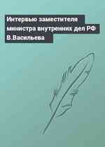 Интервью заместителя министра внутренних дел РФ В.Васильева