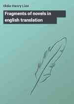 Fragments of novels in english translation