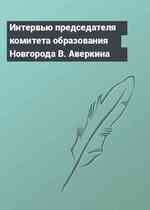 Интервью председателя комитета образования Новгорода В. Аверкина
