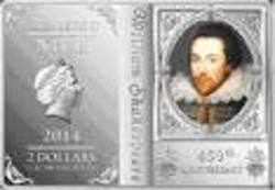 Монета-книга: Шекспира увековечили в серебре

